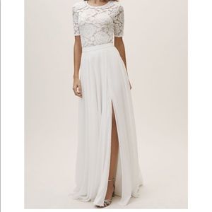 Bhldn Chateau Skirt in White
